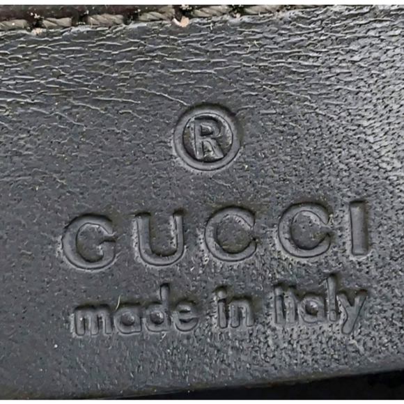 Vintage Gucci Sherry Web Bamboo Handle Two-Way Shoulder Hobo Bag - Picture 7 of 10